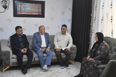 دیدار مدیرکل بنیاد شهید و امور ایثارگران لرستان با خانواده شهید والامقام«صید محمد ابراهیمیان»